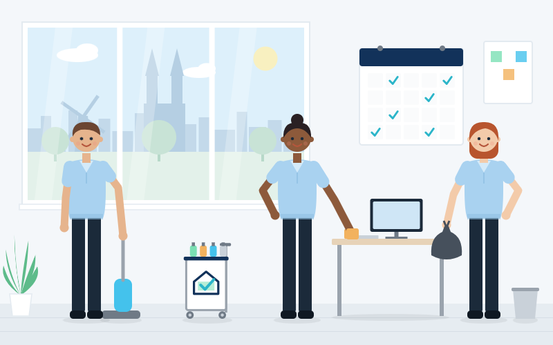 Wie oft sollte ein Büro gereinigt werden?