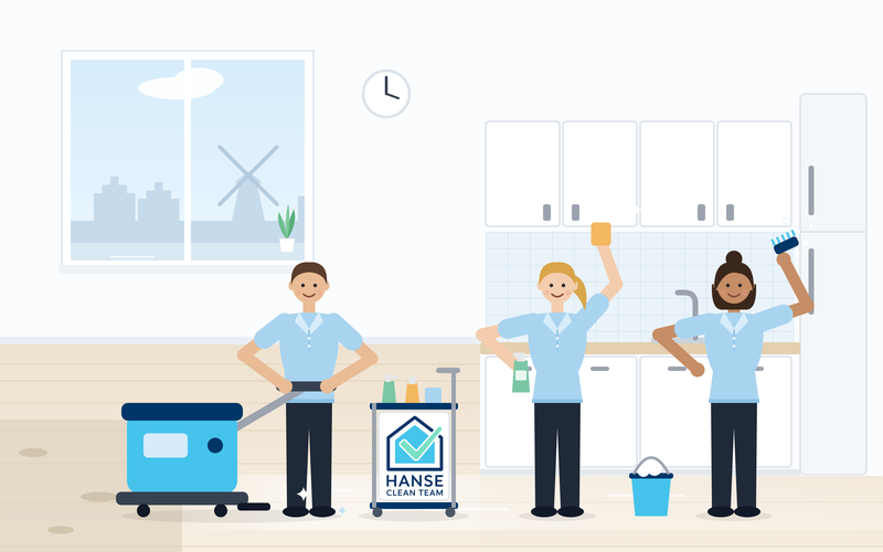 Grundreinigung in Bremen: Maschinelle Bodenreinigung und gründliche Küchenreinigung durch das Hanse Clean Team